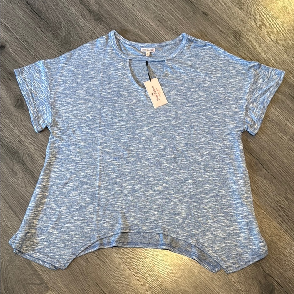 Juicy Couture Light Heather Blue Short Sleeve Tee